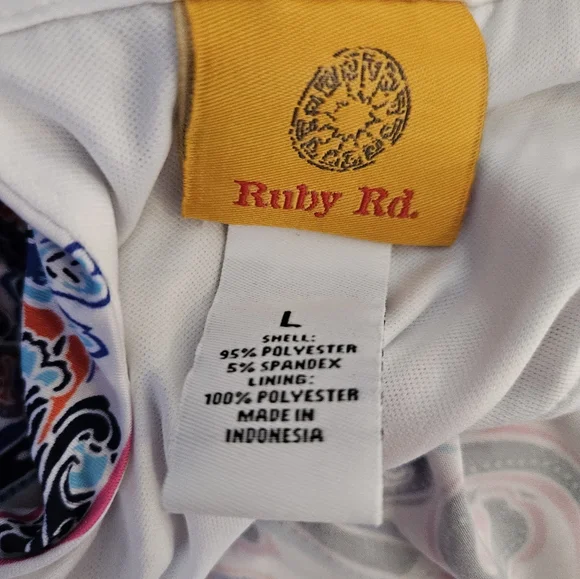 Ruby Rd. Cinched Sleeveless Paisley Dress - Picture 11 of 12